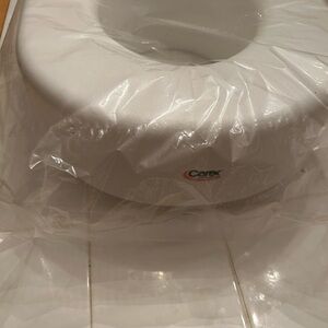 White Raised Toilet Seat